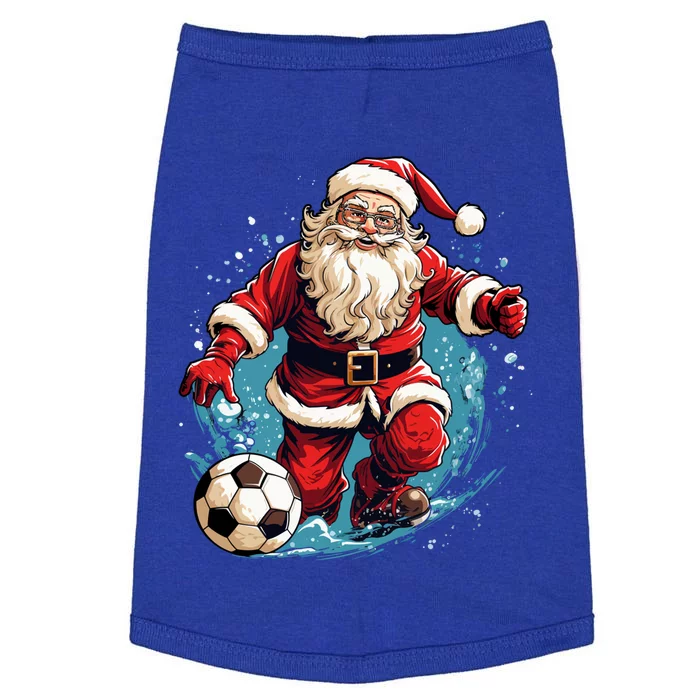 Christmas Santa Claus Soccer Football Xmas Gift Doggie Tank