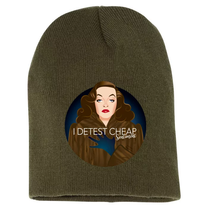 Cheap Sentiment Short Acrylic Beanie