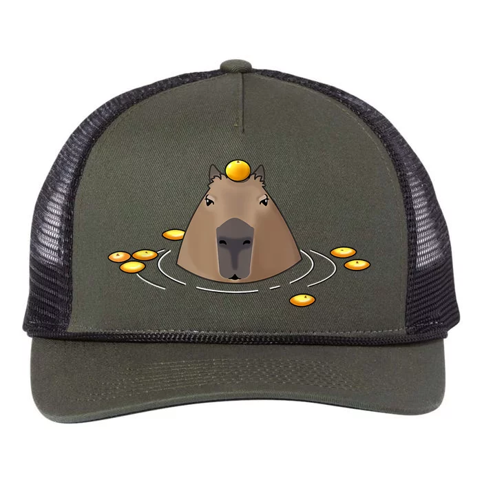 Capybaras Shirt Cute Capybara Retro Rope Trucker Hat Cap