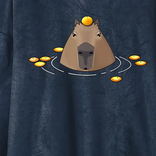 Capybaras Shirt Cute Capybara Hooded Wearable Blanket