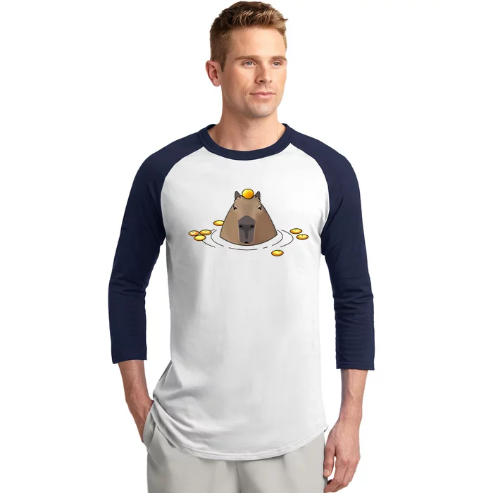 Capybaras Shirt Cute Capybara Baseball Sleeve Shirt