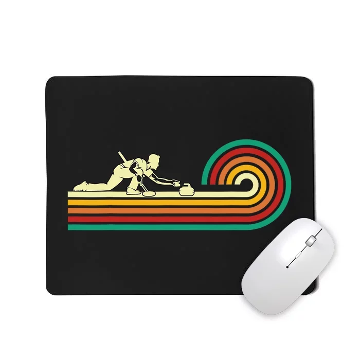 Curler Sliding Curling Stone Retro Curling Mousepad