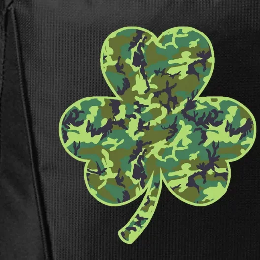 Camo Shamrock Camouflage Hunt St Patrick's Good Luck Hunting Cute Gift City Backpack