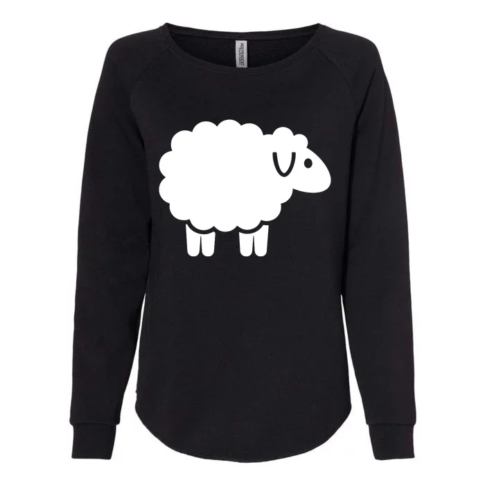 Cute Sheep Womens California Wash Sweatshirt