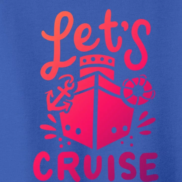 Cruise Ship Cruising Boating Sailing Yacht Captain Summer Gift Toddler T-Shirt