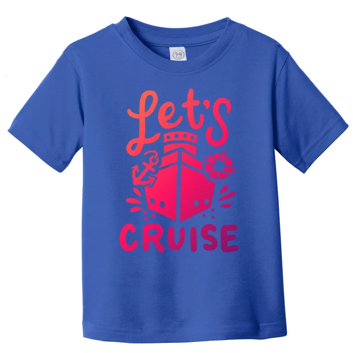 Cruise Ship Cruising Boating Sailing Yacht Captain Summer Gift Toddler T-Shirt