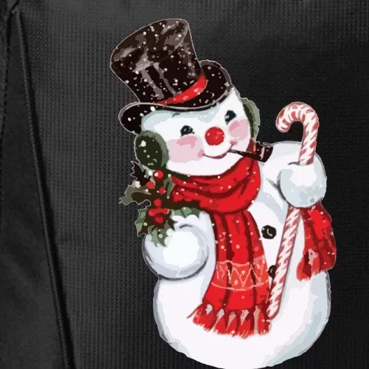 Christmas Snowman City Backpack