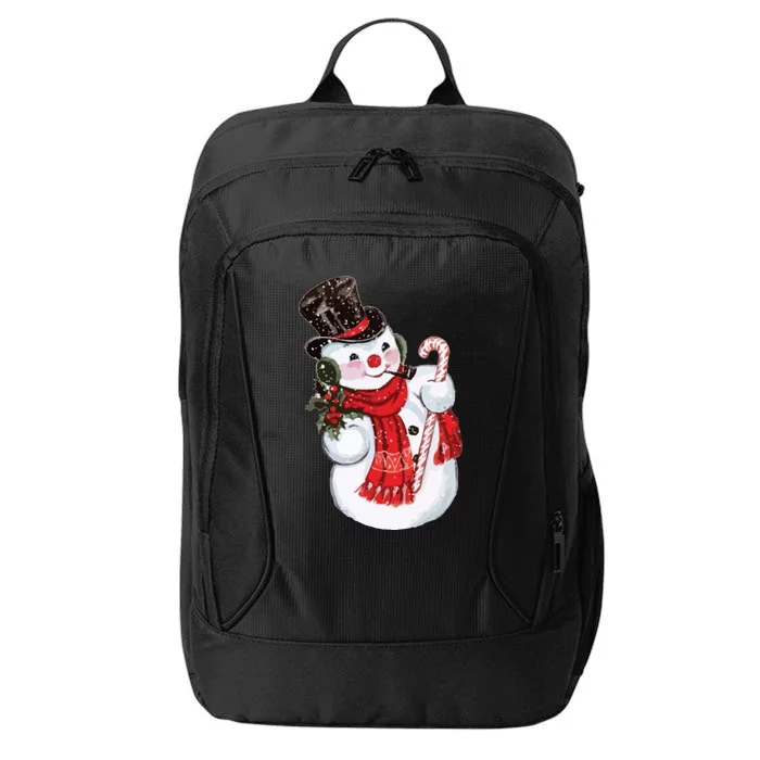 Christmas Snowman City Backpack