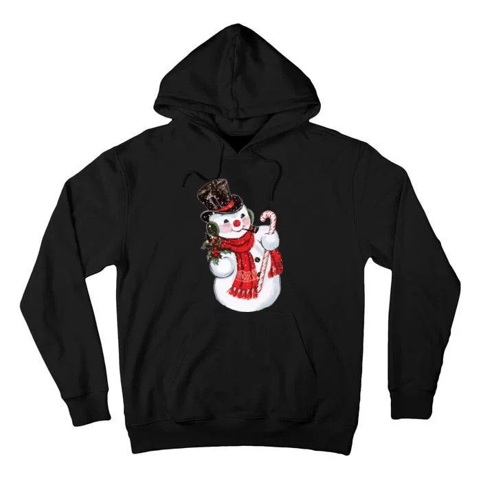 Christmas Snowman Tall Hoodie