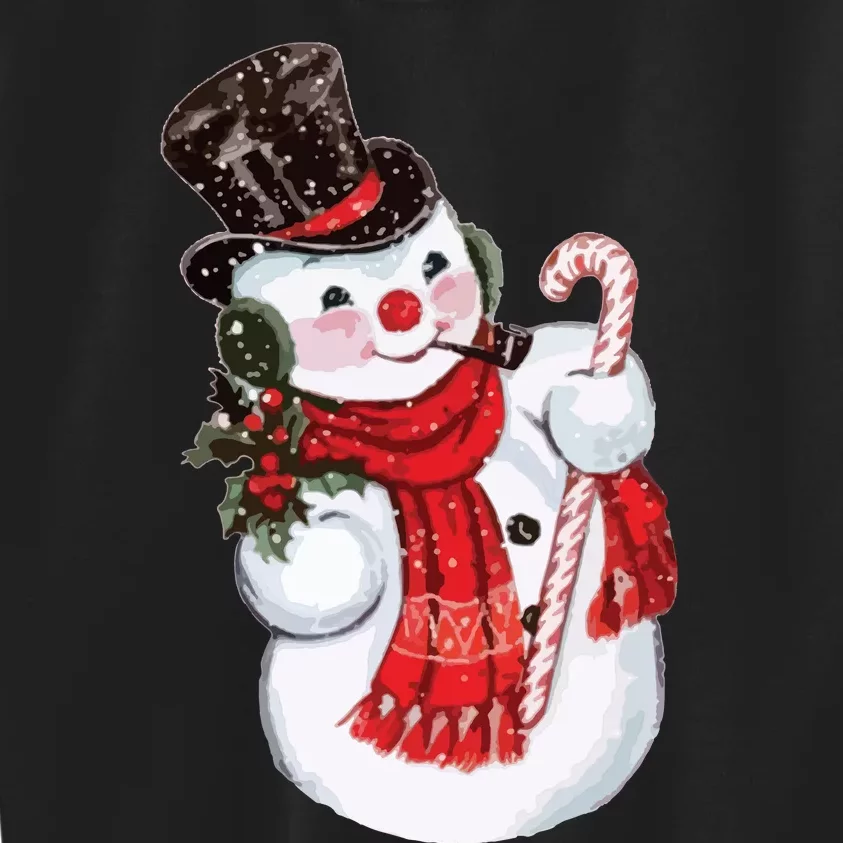 Christmas Snowman Kids Sweatshirt