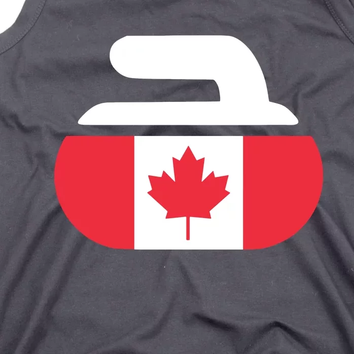 Curling Stone Canada Curler Canadian Flag Curling Tank Top