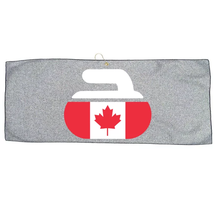 Curling Stone Canada Curler Canadian Flag Curling Large Microfiber Waffle Golf Towel