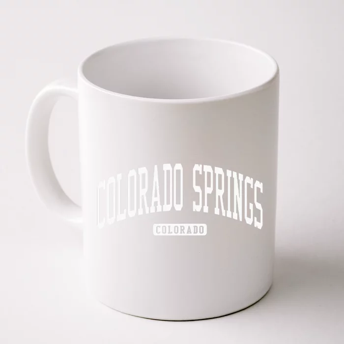 Colorado Springs Colorado CO College University Style Front & Back Coffee Mug