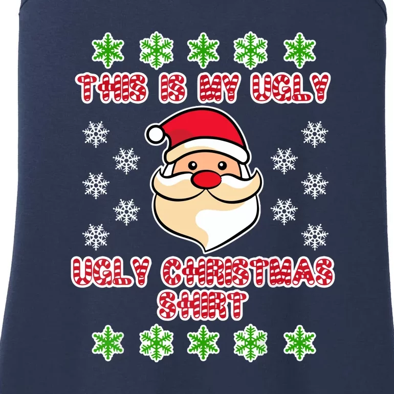 Cute Santa Claus This Is My Ugly Christmas Santa Ugly Christmas Gift Ladies Essential Tank