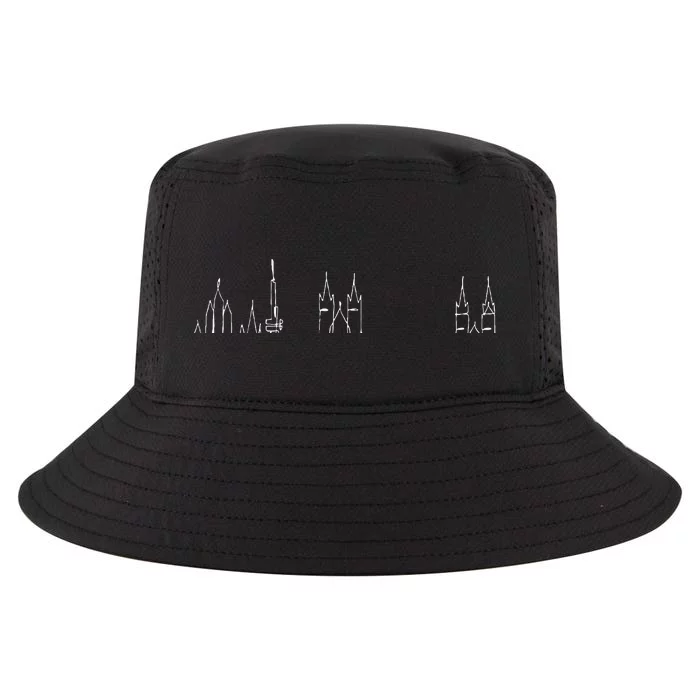 City Skyline Czech Republic Prague Cool Comfort Performance Bucket Hat