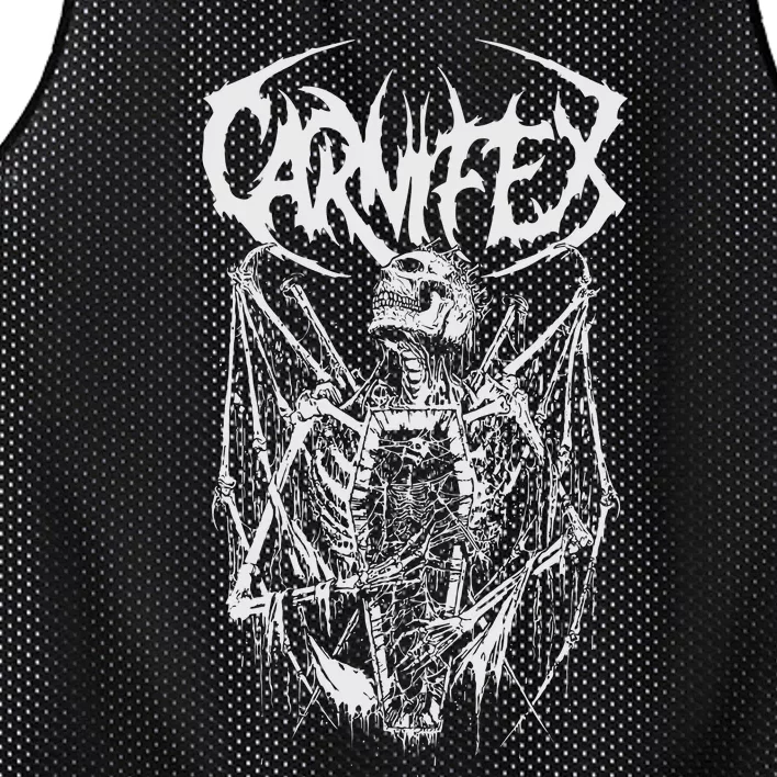 Carnifex Skull Coffin Mesh Reversible Basketball Jersey Tank