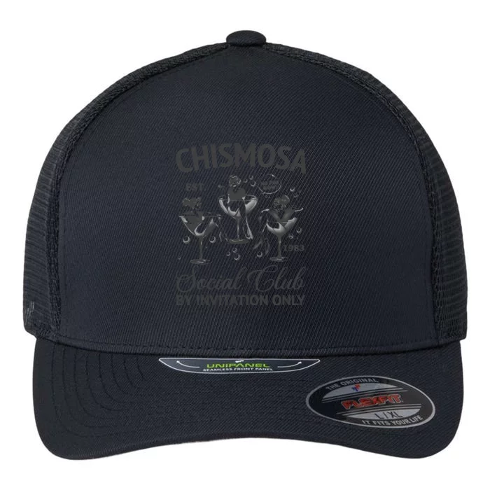 Chismosa Social Club Latina Mexicana Funny Hispanic Women Flexfit Unipanel Trucker Cap