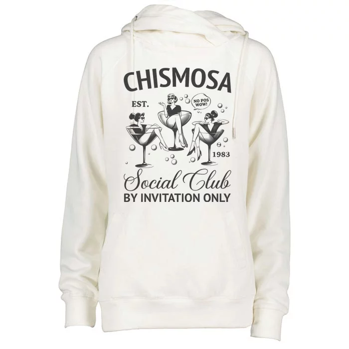 Chismosa Social Club Latina Mexicana Funny Hispanic Women Womens Funnel Neck Pullover Hood