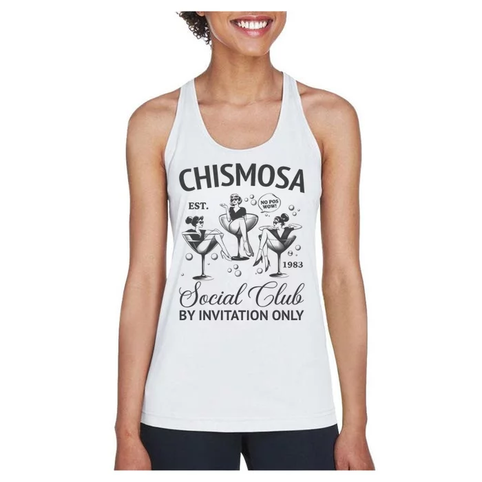 Chismosa Social Club Latina Mexicana Funny Hispanic Women Women's Racerback Tank