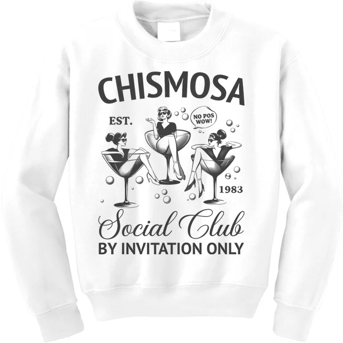 Chismosa Social Club Latina Mexicana Funny Hispanic Women Kids Sweatshirt