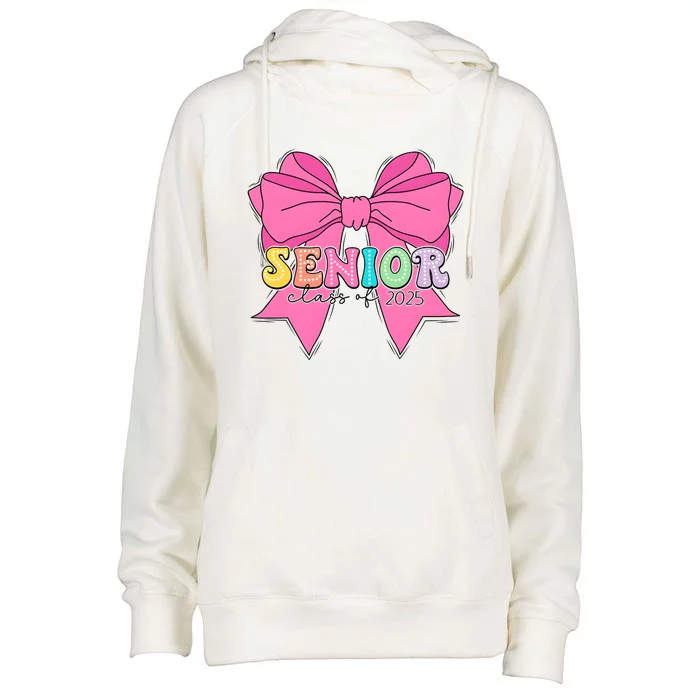 Coquette Senior Class Of 2025 Womens Funnel Neck Pullover Hood