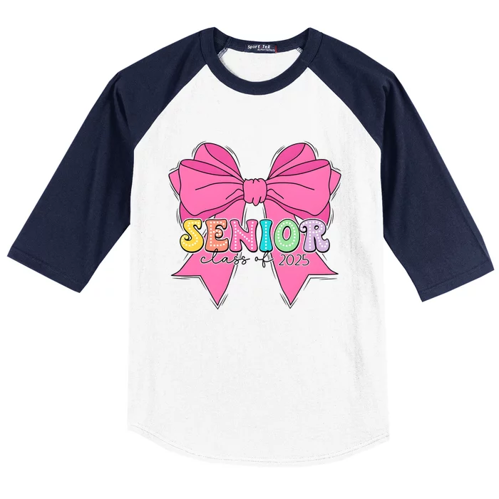 Coquette Senior Class Of 2025 Baseball Sleeve Shirt