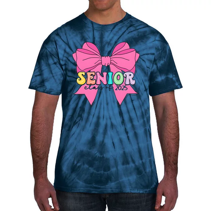 Coquette Senior Class Of 2025 Tie-Dye T-Shirt