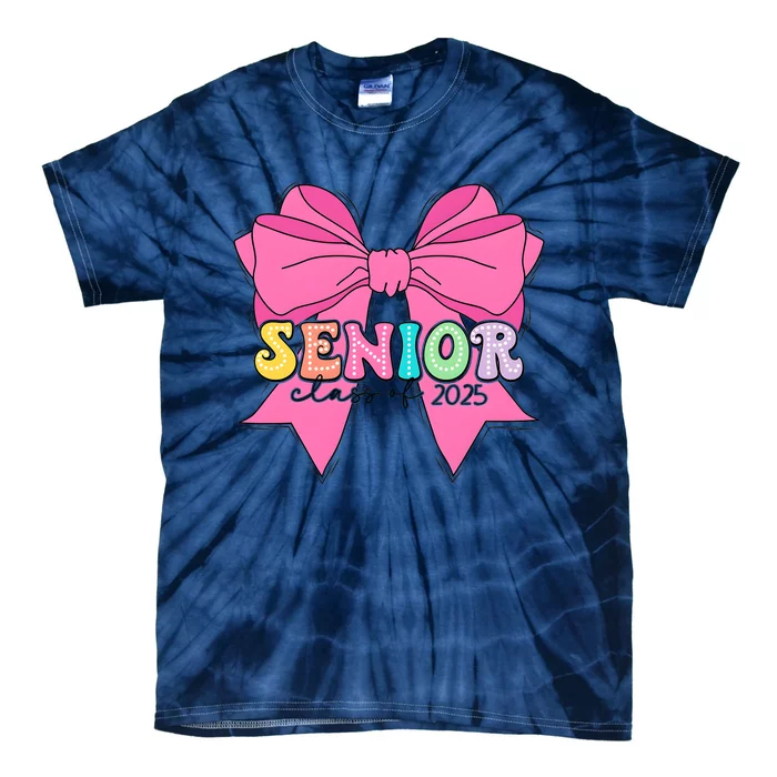 Coquette Senior Class Of 2025 Tie-Dye T-Shirt