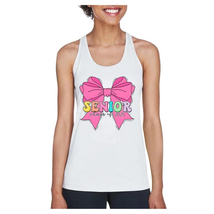 Coquette Senior Class Of 2025 Women's Racerback Tank