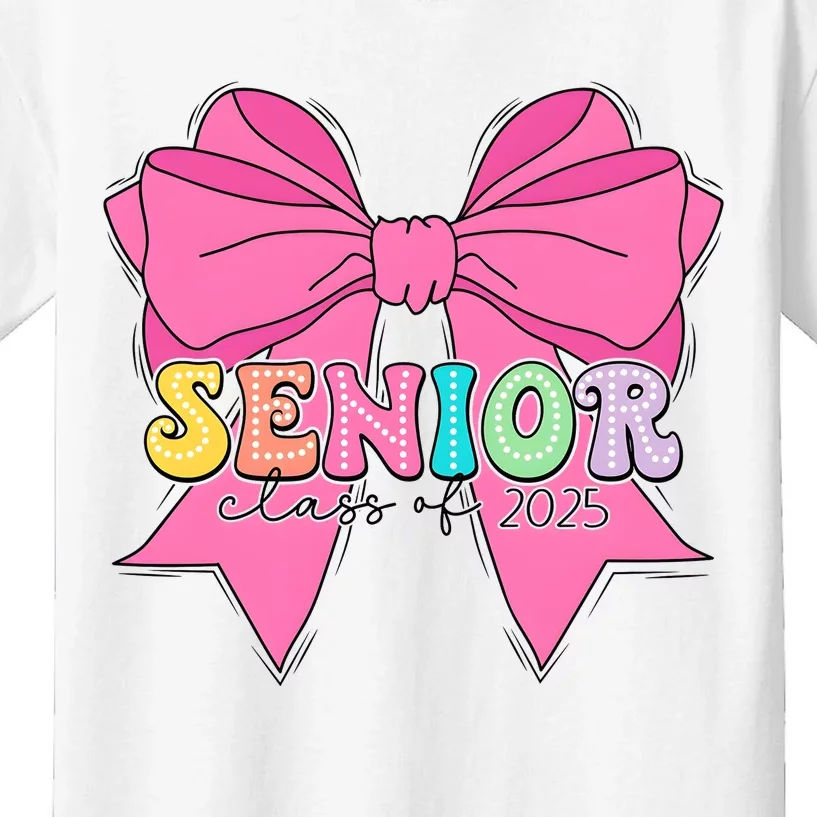 Coquette Senior Class Of 2025 Kids T-Shirt