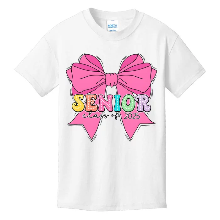 Coquette Senior Class Of 2025 Kids T-Shirt