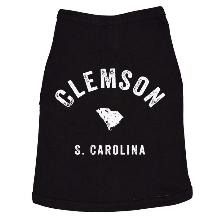 Clemson South Carolina Sc Vintage 70s Athletic Sports Design Doggie Tank