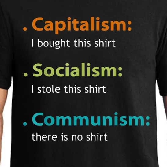 Capitalism Socialism Communism Libertarian Economics Freedom Pajama Set