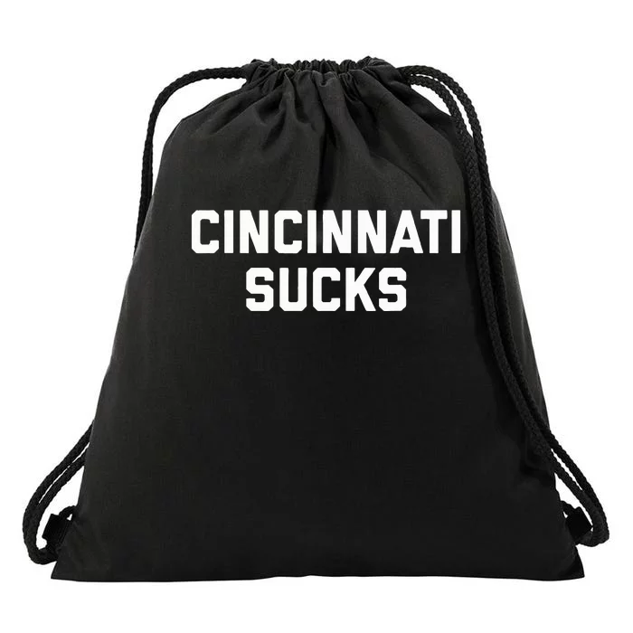 Cincinnati Sucks Drawstring Bag