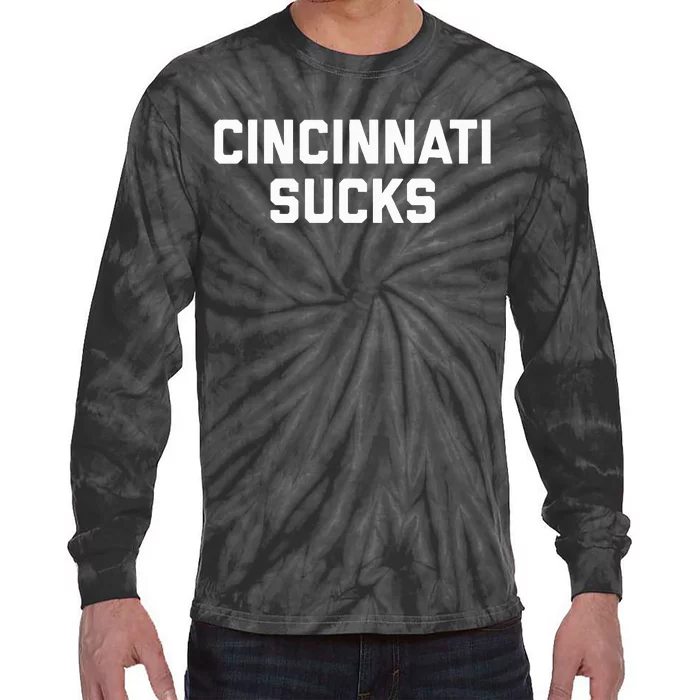 Cincinnati Sucks Tie-Dye Long Sleeve Shirt