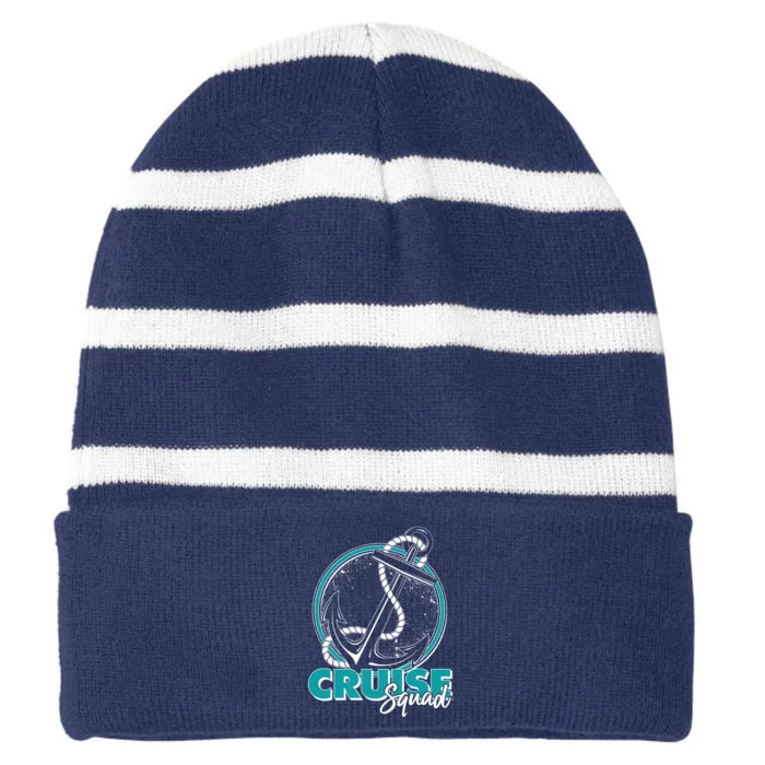 Cruise Squad Striped Beanie with Solid Band