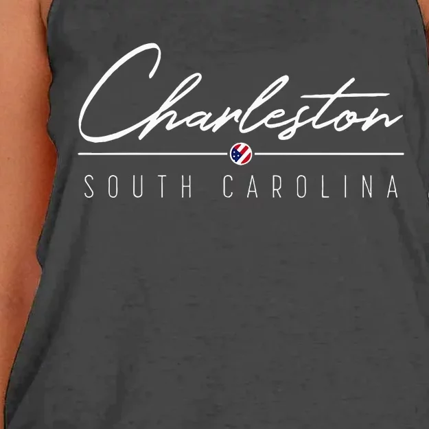 Charleston Sc Women's Knotted Racerback Tank