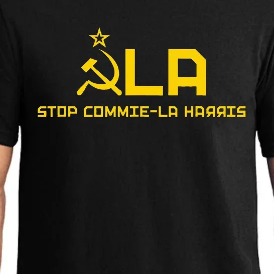 Commiela Stop Commiela Harris Stop Kamala Trump 2024 Pajama Set