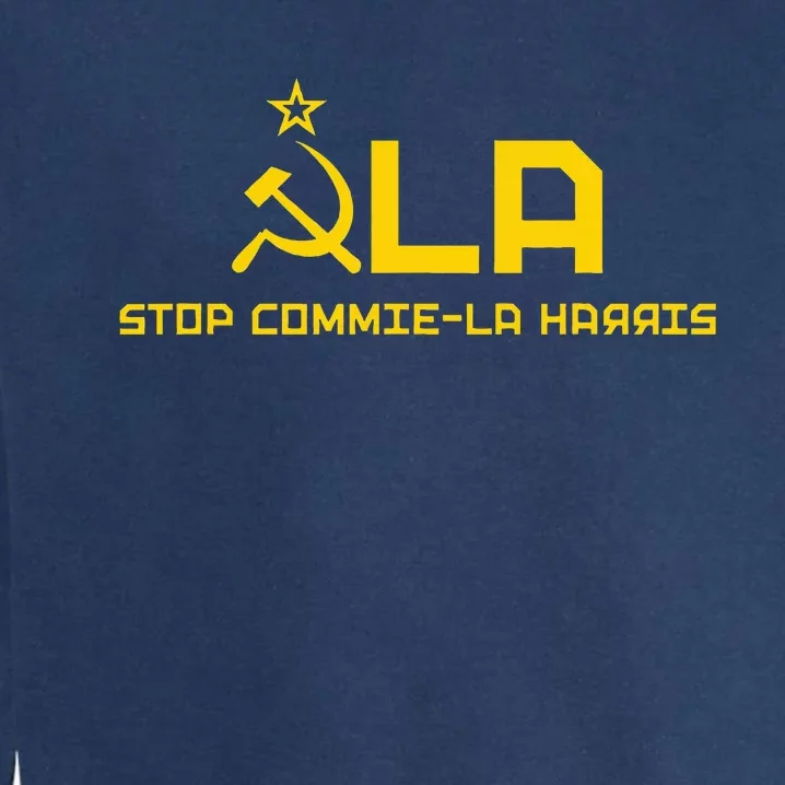 Commiela Stop Commiela Harris Stop Kamala Trump 2024 Garment-Dyed Sweatshirt