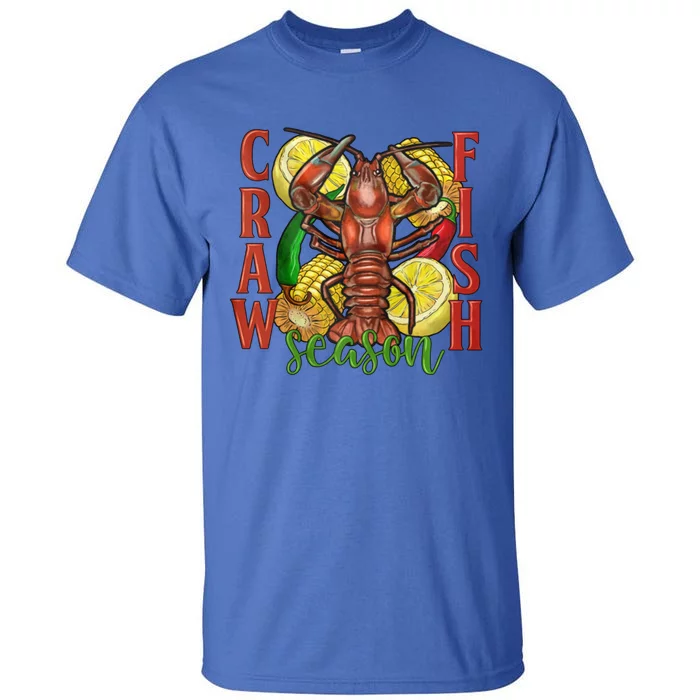 Crawfish Season Corn Crawfish Season Cajun Junkie Gift Tall T-Shirt