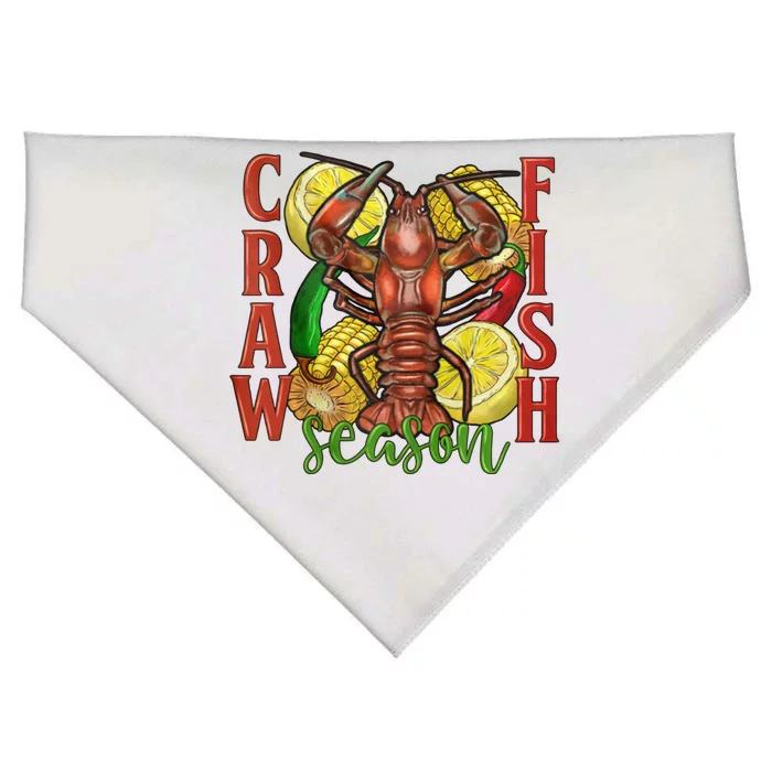 Crawfish Season Corn Crawfish Season Cajun Junkie Gift USA-Made Doggie Bandana