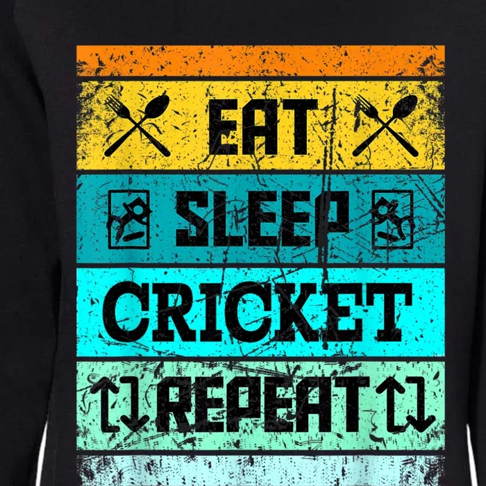 Cricket Sport Cricket Team Eat Sleep Cricket Jersey Womens California Wash Sweatshirt