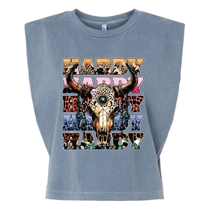 Cow Skull Garment-Dyed Women's Muscle Tee