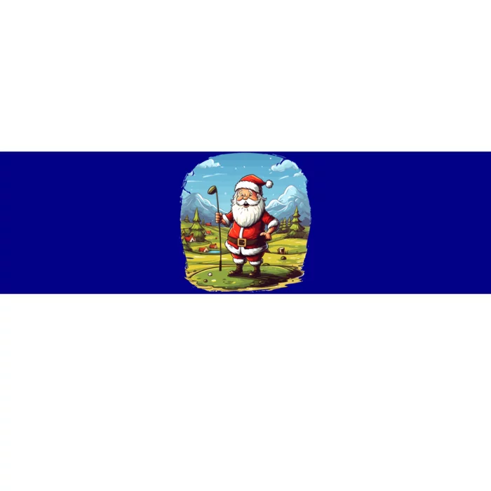 Christmas Santa Claus Golf Xmas Gift Bumper Sticker