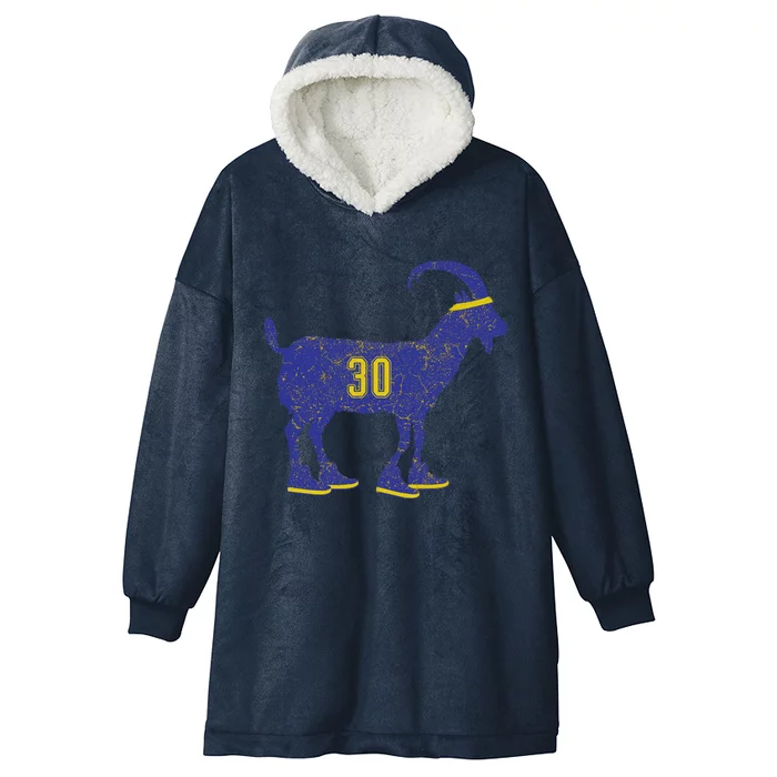 Cool Goat 30 Basketball Greatest Of All Time Hooded Wearable Blanket