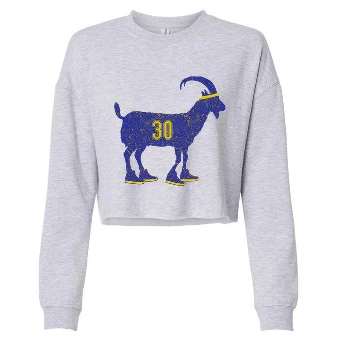 Cool Goat 30 Basketball Greatest Of All Time Cropped Pullover Crew