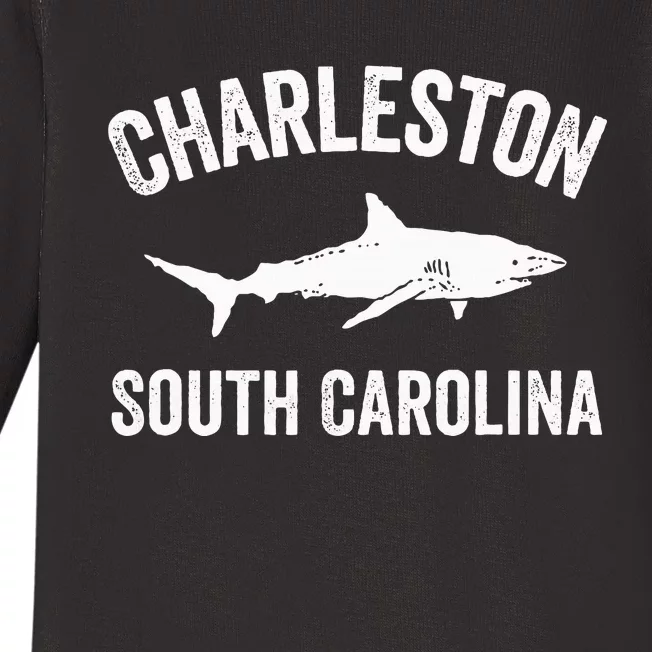 Charleston Shark Charleston South Carolina Gift Baby Long Sleeve Bodysuit