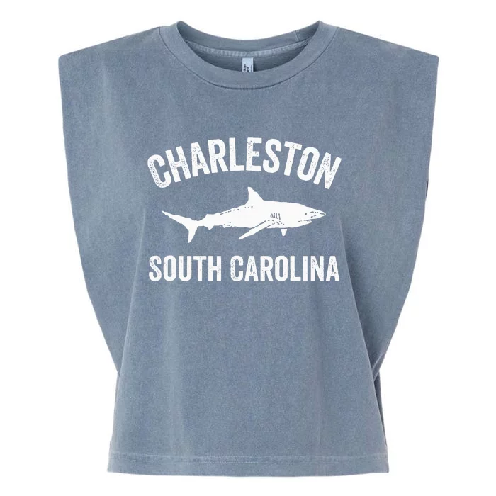 Charleston Shark Charleston South Carolina Gift Garment-Dyed Women's Muscle Tee