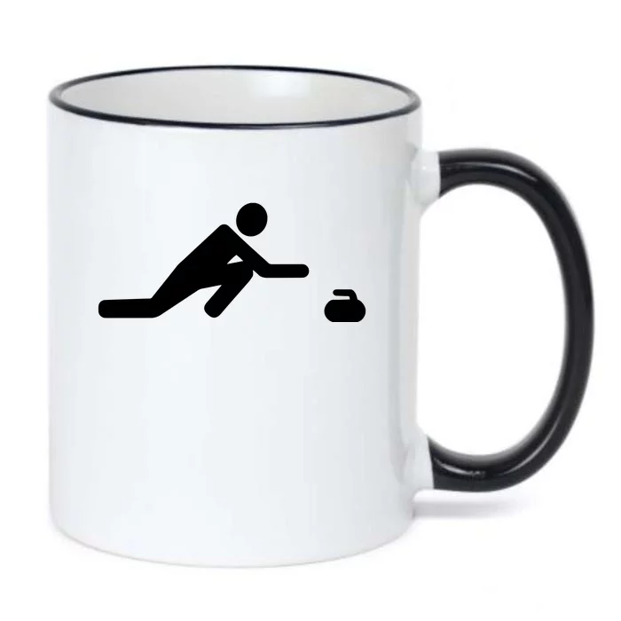 Curling Symbol Black Color Changing Mug