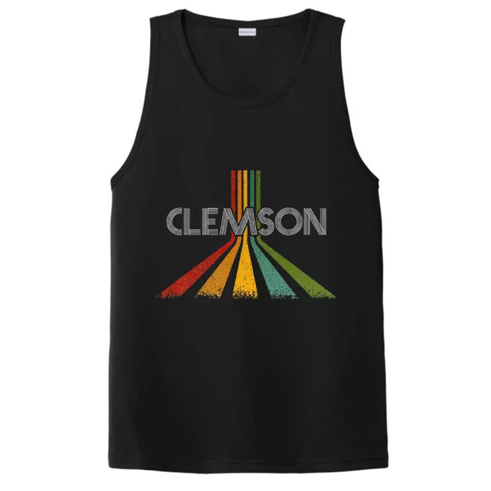 Clemson South Carolina Vintage Performance Tank